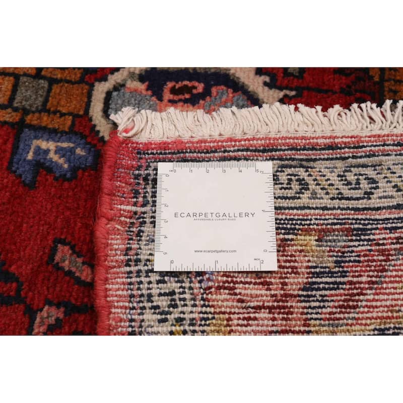 ECARPETGALLERY Hand-knotted Andelz Red Wool Rug - 3'6 x 6'11