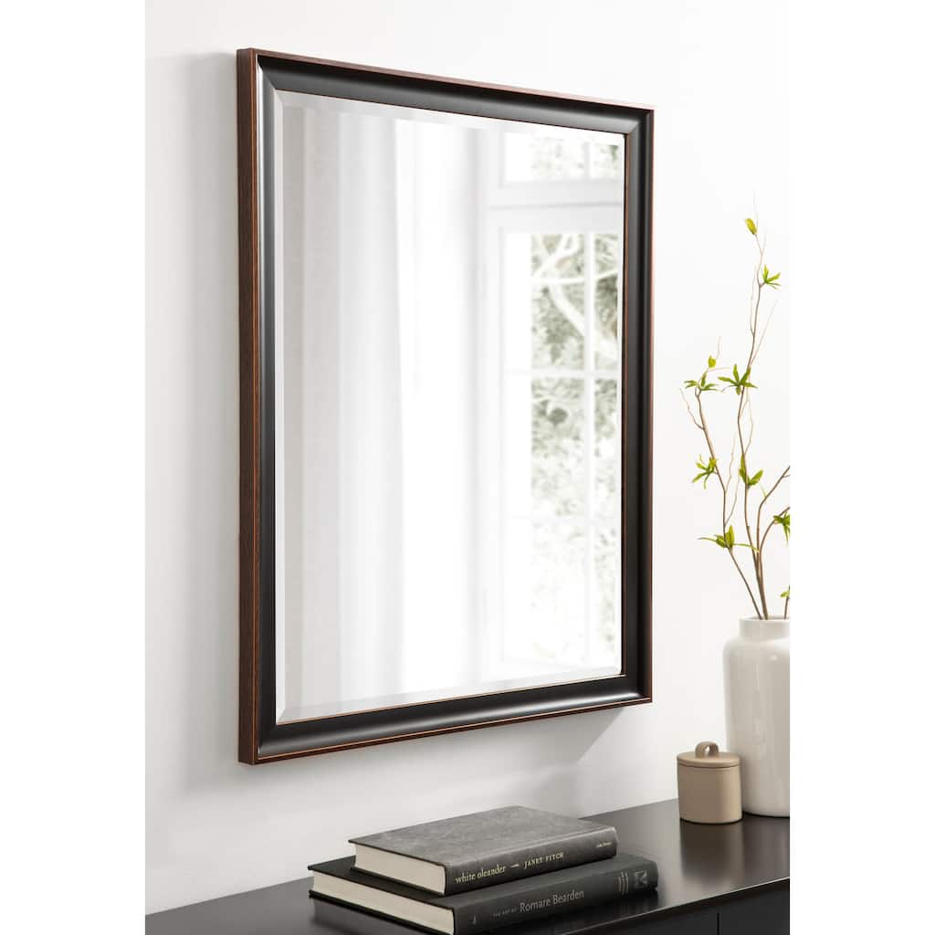 Kate and Laurel Havana Framed Beveled Wall Mirror