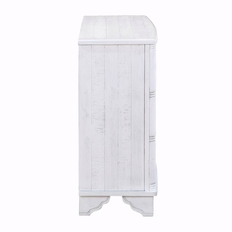 40" Retro Console Table with Adjustable Storage Shelf