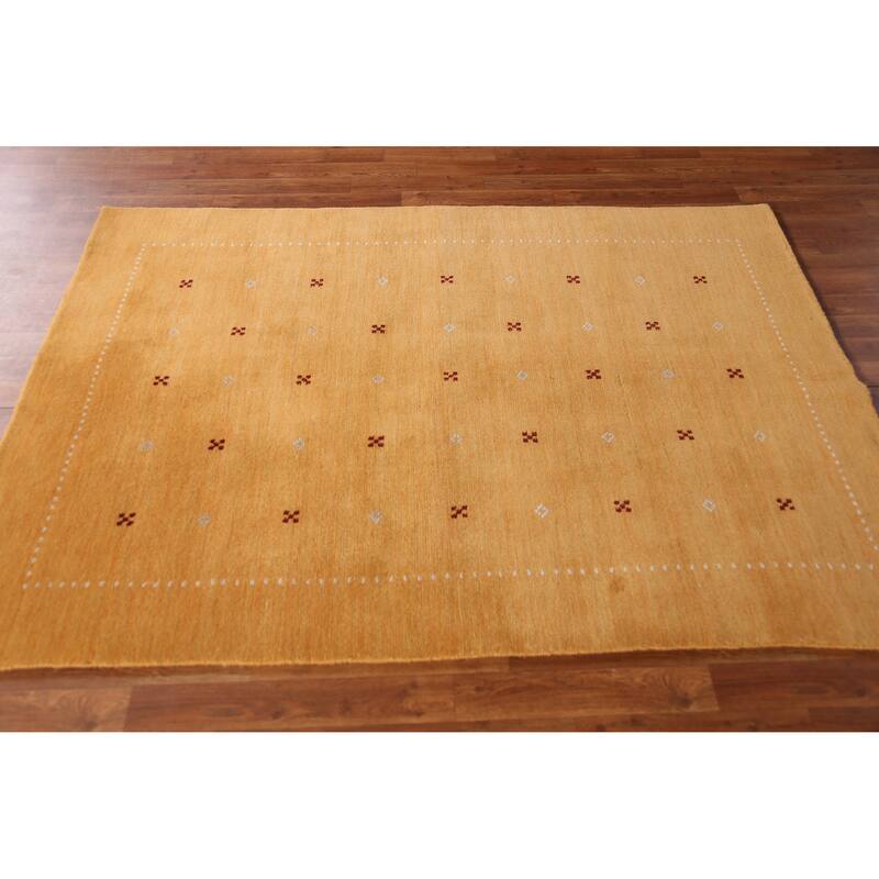 Gabbeh Indian Rug Handmade Bedroom Tribal Wool Carpet - 4'6" x 6'4"