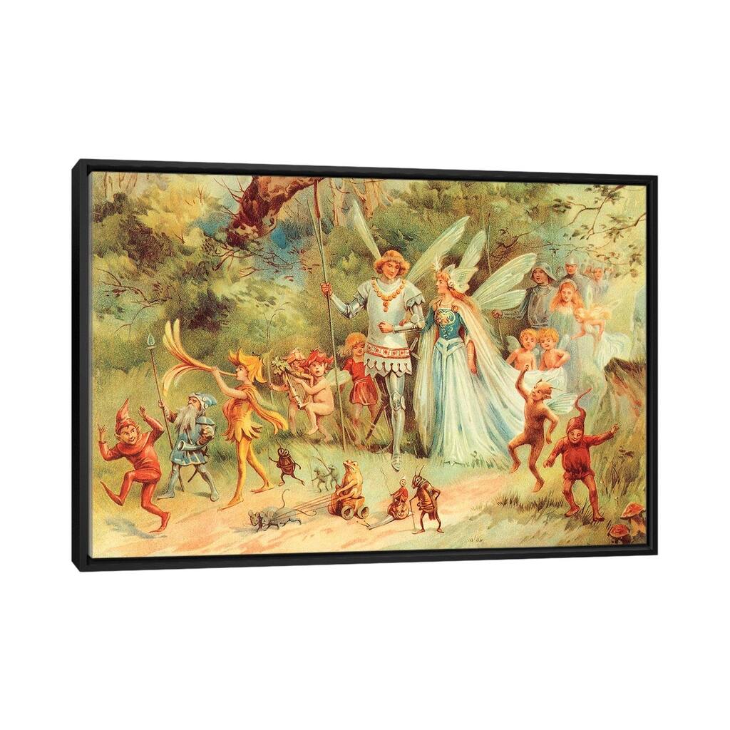 iCanvas "Fairies III" by Vintage Apple Collection Framed Canvas Print