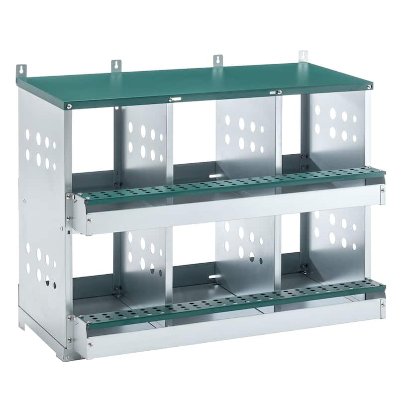 6 Compartments Chicken Nesting Box for Laying Eggs