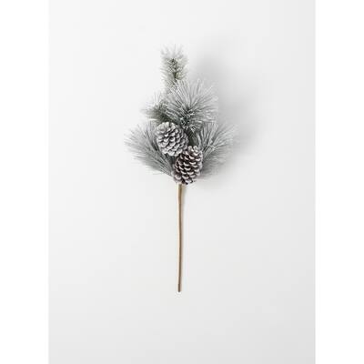 Sullivans Artificial Flocked Pine Stem 28"H Green - 8"L x 6.5"W x 28"H