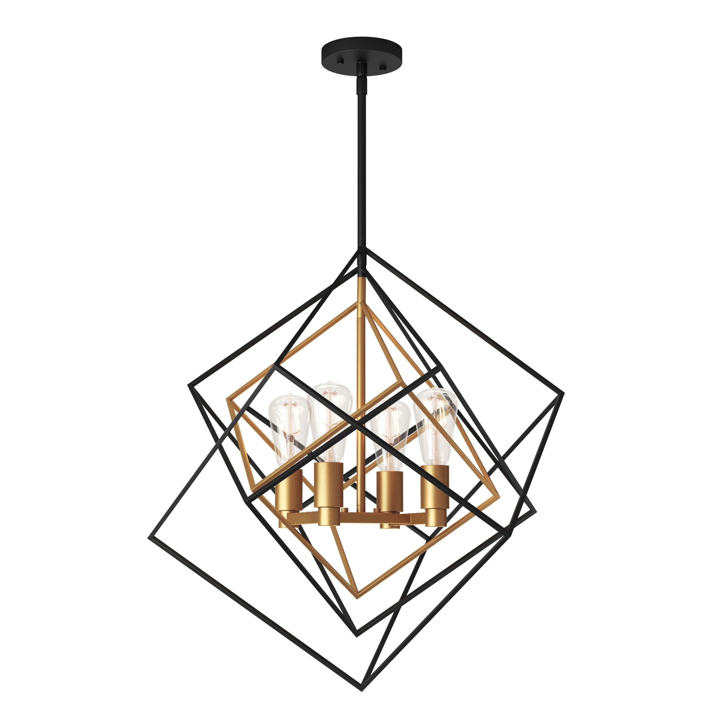 Artika Harmonium Modern Mid Century Pendant Light Black and Gold Bed Bath Beyond 42393251