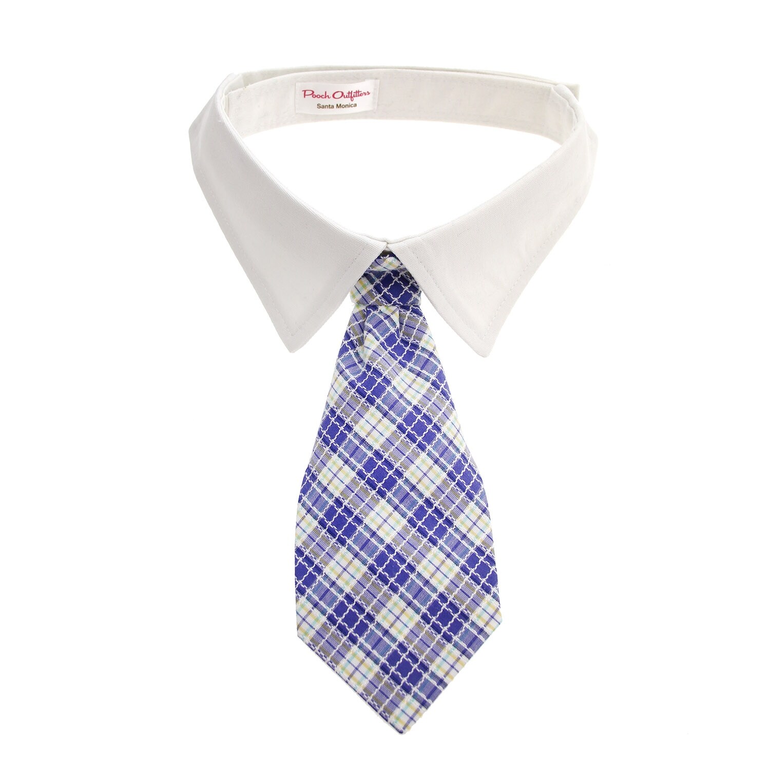 dog shirt collar and tie pattern