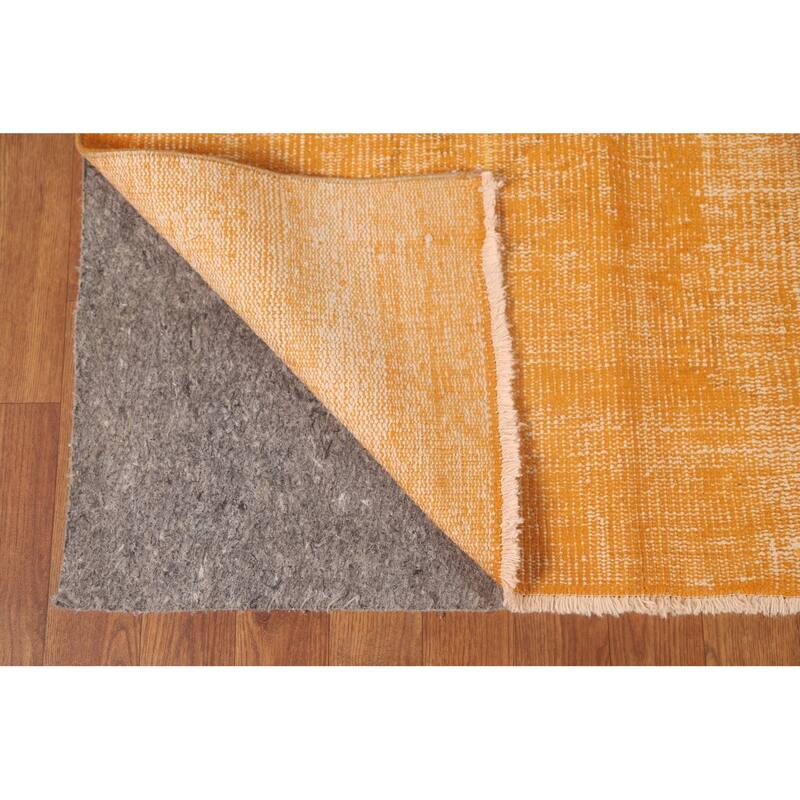 Over-Dyed Sparta Turkish Vintage Area Rug Hand-Knotted Wool Carpet - 7'0" x 9'9"