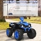preview thumbnail 14 of 80, Costway 12V Kids 4-Wheeler ATV Quad Ride On Car w/ LED Lights Music - 42''x25.5''x29''(LxWxH)