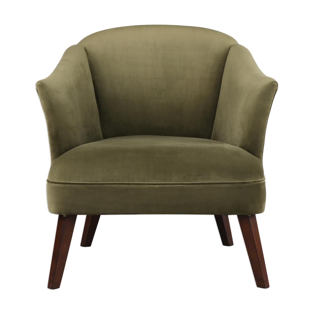Uttermost Conroy 30 1/2 Inch Wide Wood Frame Accent Chair with Fabric