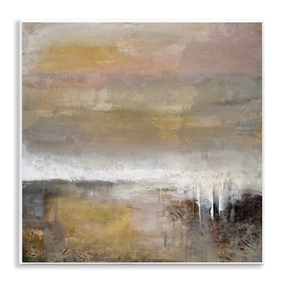 Stupell Neutral Earthy Abstract Landscape Wall Plaque Art Design By Karen Hale