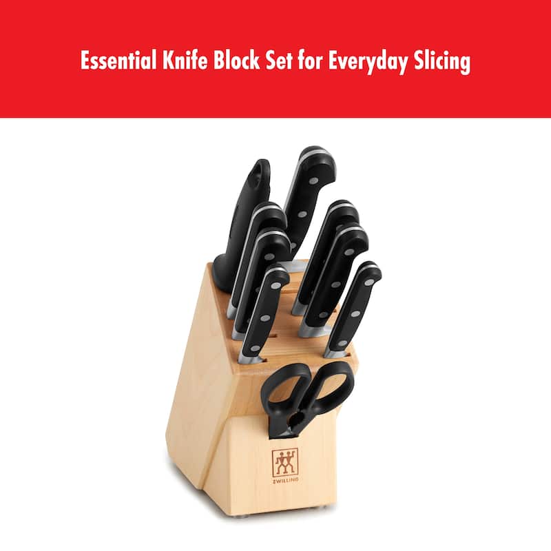 ZWILLING Professional "S" 10-pc Knife Block Set - Black