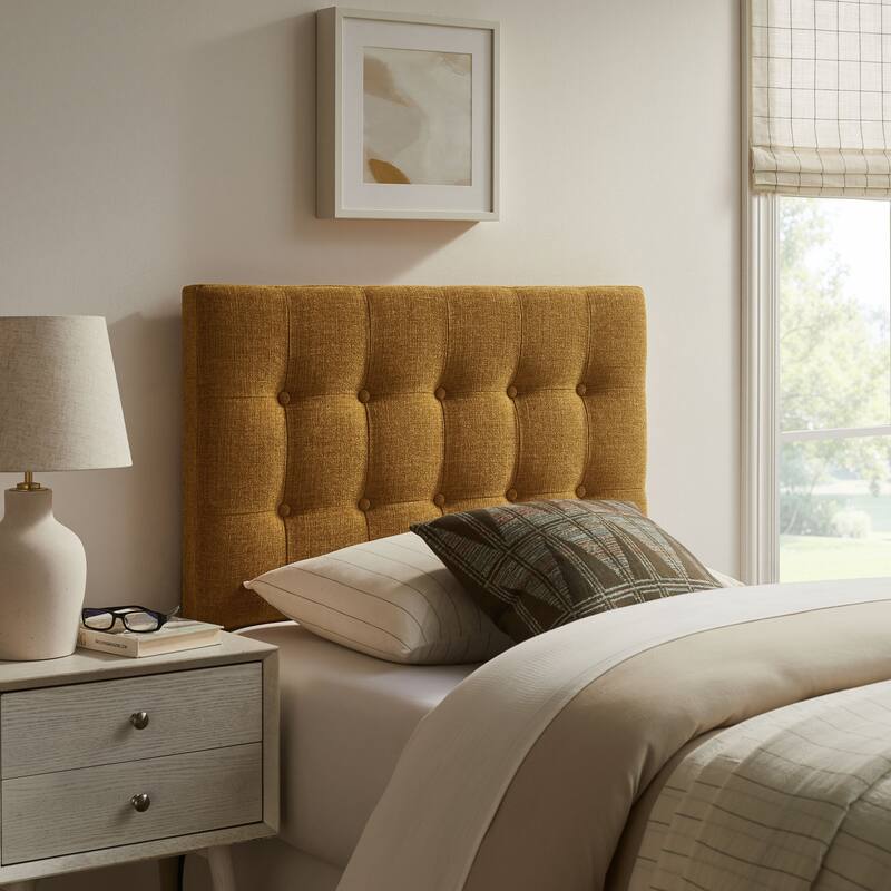 Emily Upholstered Fabric Headboard - Copper - Twin