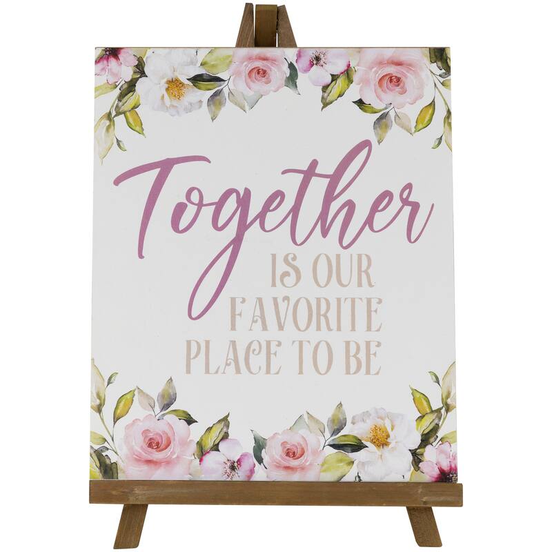 Together Is Our Favorite Place To Be Wooden Tabletop Sign - 11"