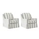 preview thumbnail 19 of 43, Stan Farmhouse Slipcover Rocking Swivel Chair Set of 2 by HULALA HOME
