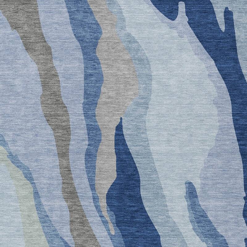 HomeRoots Abstract Transitional Rectangle Outdoor Rug