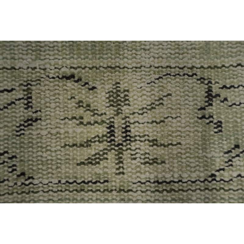 Hand Knotted Oriental 100% Wool Carpet Transitional Traditional Beige & Ivories Anatolian Area Rug - 9' 6'' X 5' 10''