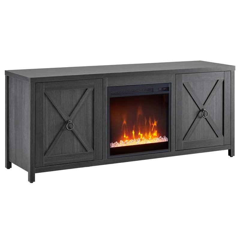 Granger 58" TV Stand with Crystal Fireplace Insert