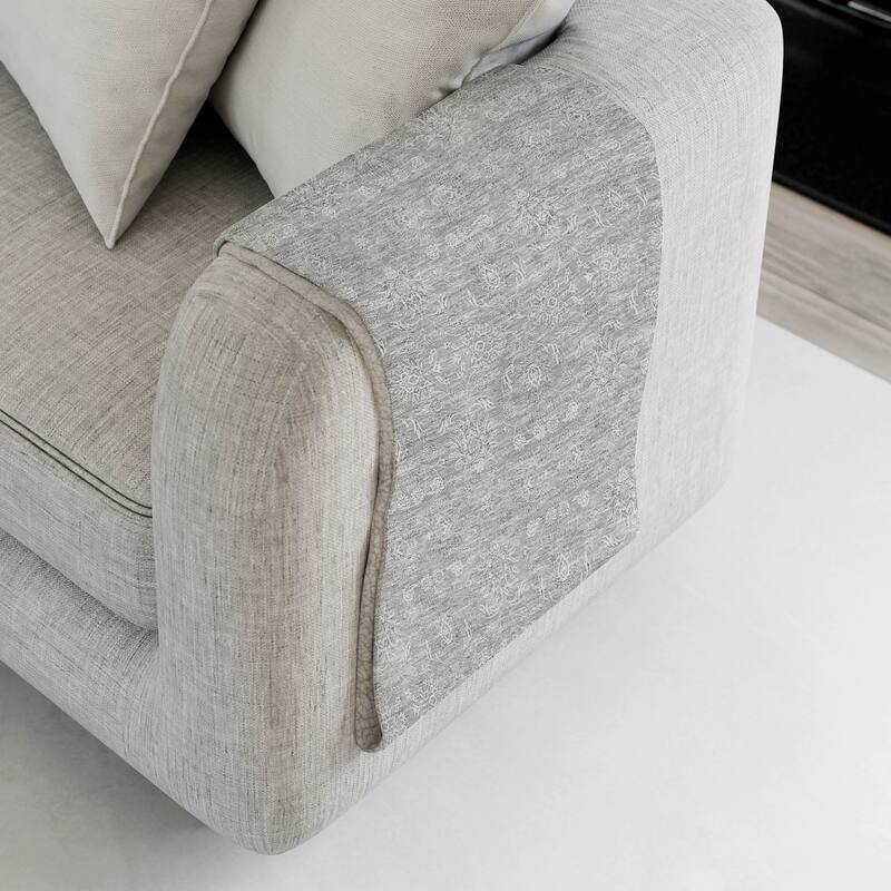 Premium Machine Washable Classic Traditional Sherpa Throw Blanket - Gray - 4'2" x 5'10"