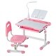 preview thumbnail 13 of 23, Kids Chair and Desk Set Table with Adjustable Height and Steel Frame Suitable for Any Room - 27.56 x 20.08 x (20.87 - 27.95) in