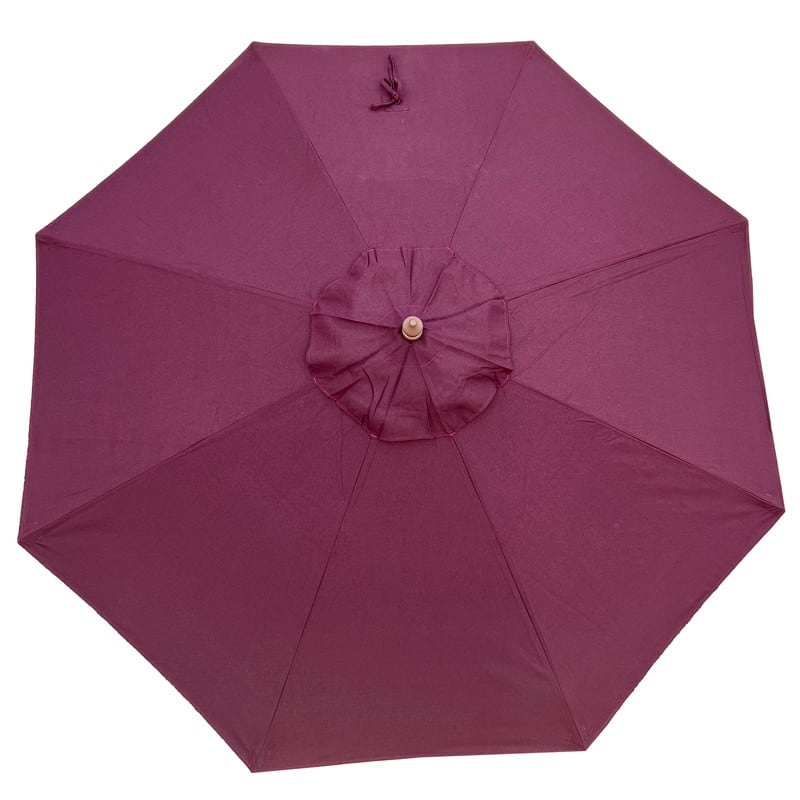 Tropishade 9' Market Umbrella with Sunbrella 48115 Cast Currant