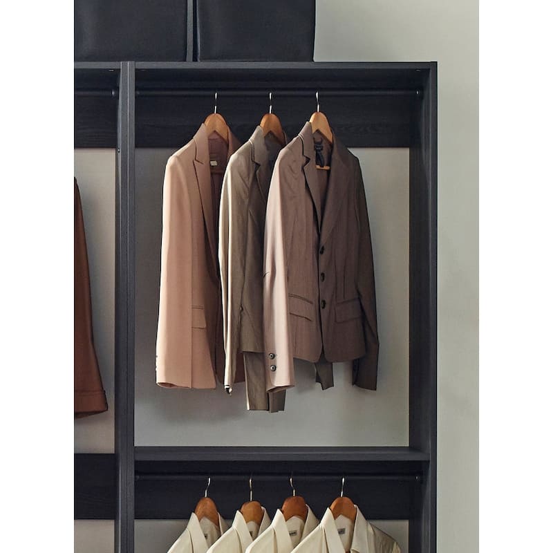 Prosper Gray Freestanding Walk in Wood Closet System