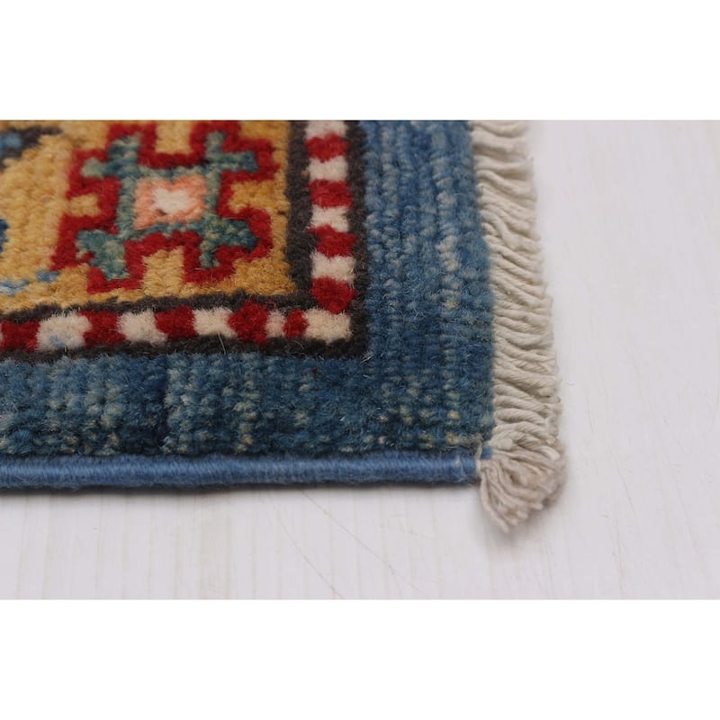 ECARPETGALLERY Hand-knotted Uzbek Ghazni Blue Wool Rug - 8'3 x 10'1