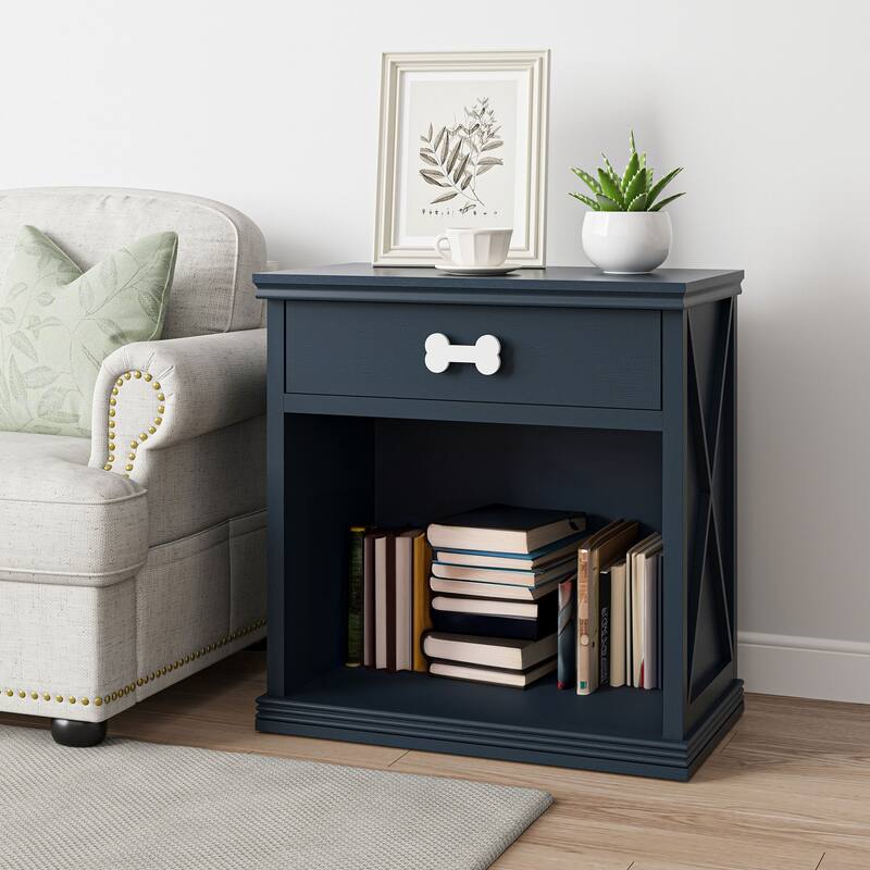 Cat Litter Box Enclosure, Nightstand with Light