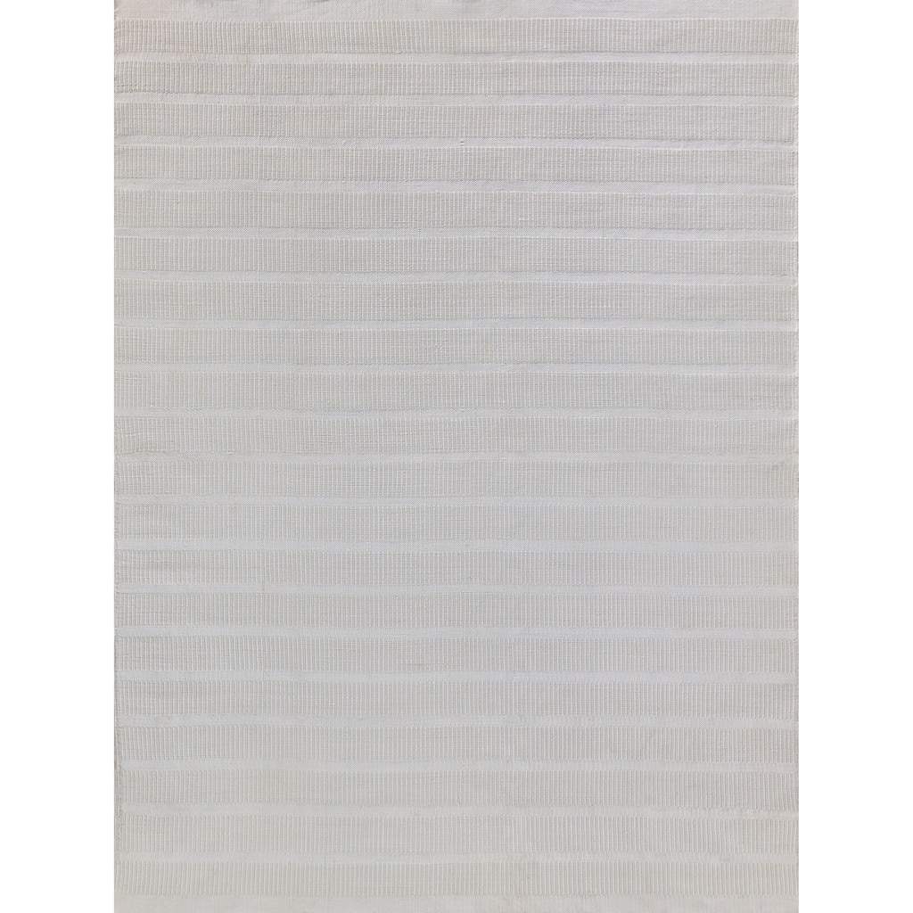 EXQUISITE RUGS Boca Indoor/Outdoor Flatweave PET yarn Light Beige Area Rug.