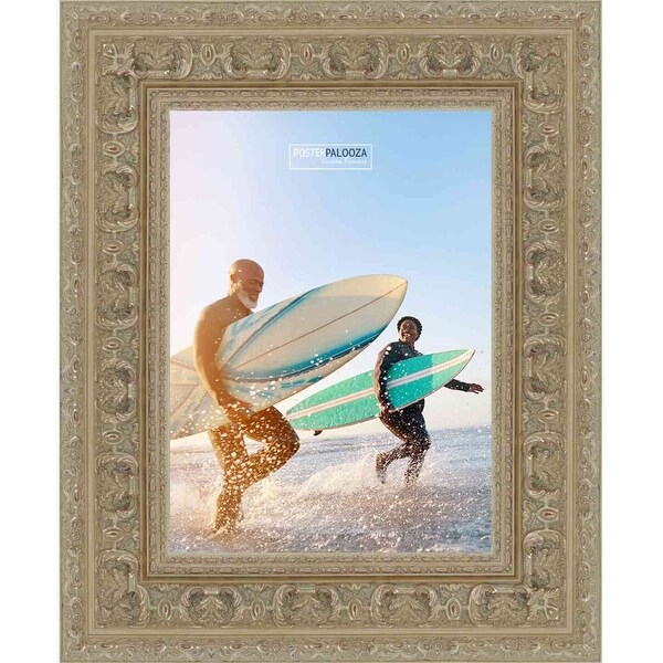 25x17 Ornate Silver Complete Wood Picture Frame with UV