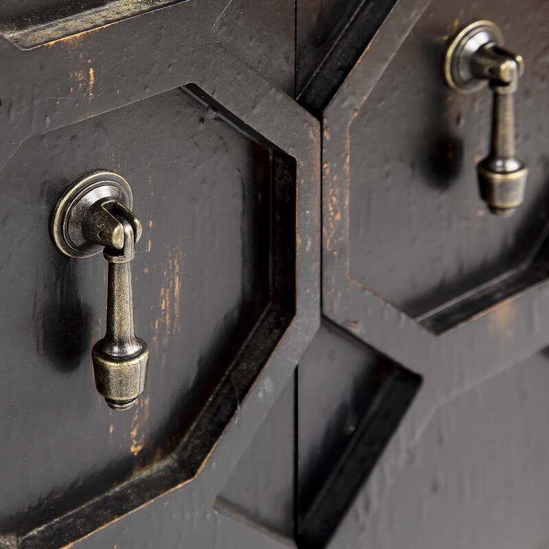 Madison Park Hanley Honeycomb 2-door wood storage cabinet