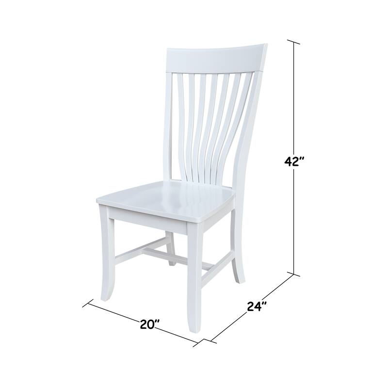 Solid Wood Amanda Dining Chairs - Set of Two