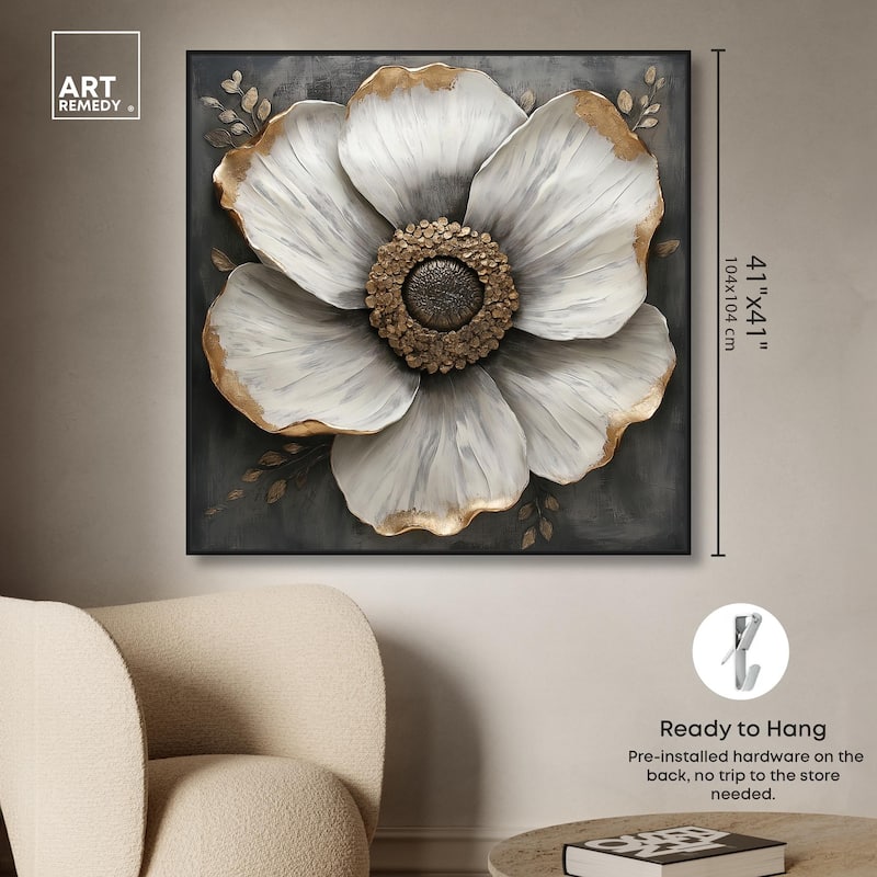 Sculpted Sepals I Canvas by Art Remedy