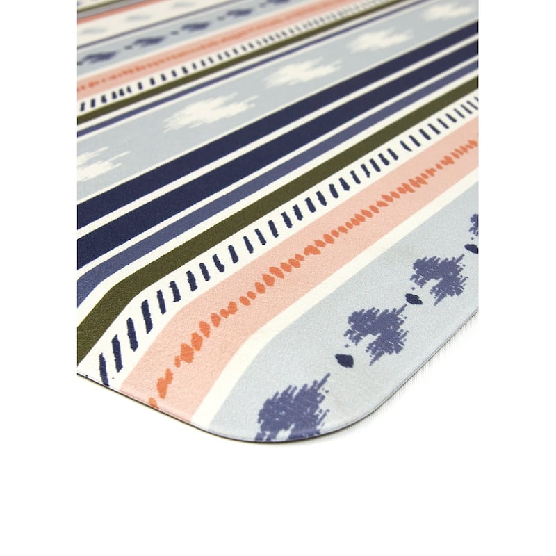 FloorPops Berkley Blue Anti-Fatigue Comfort Long Mat - 20 x 60