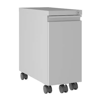 Hirsh 20-in Deep Mobile Zip Pedestal 2-Drawer Box/File, Silver
