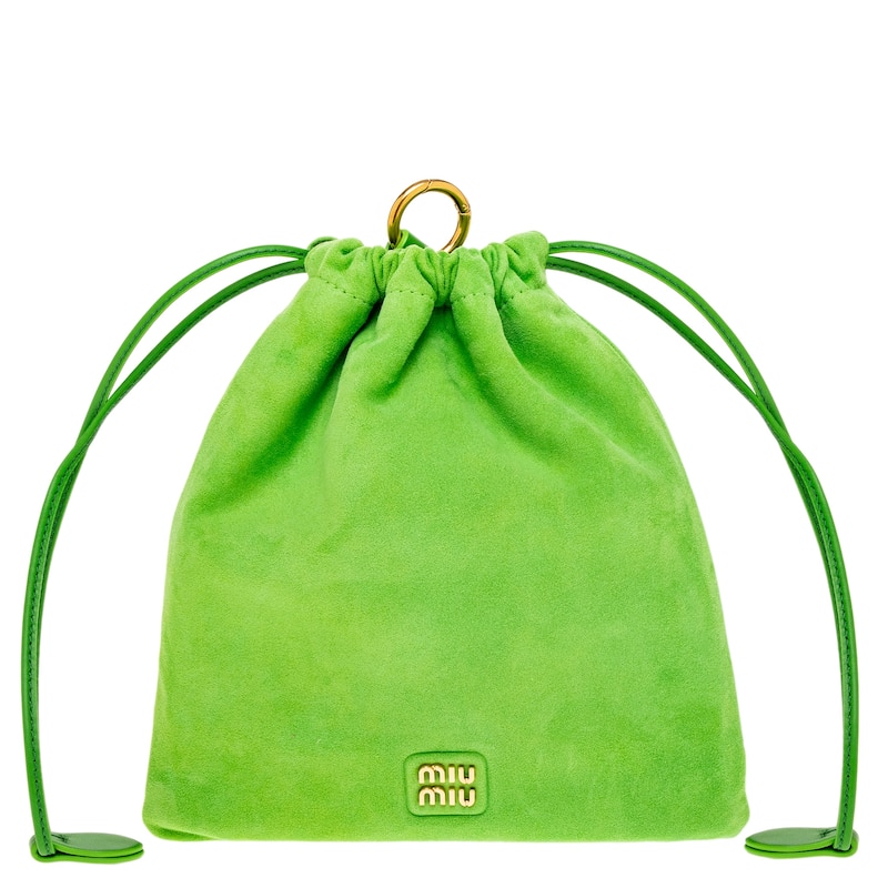 Miu Miu Mini Pouch Bag - Lime Green