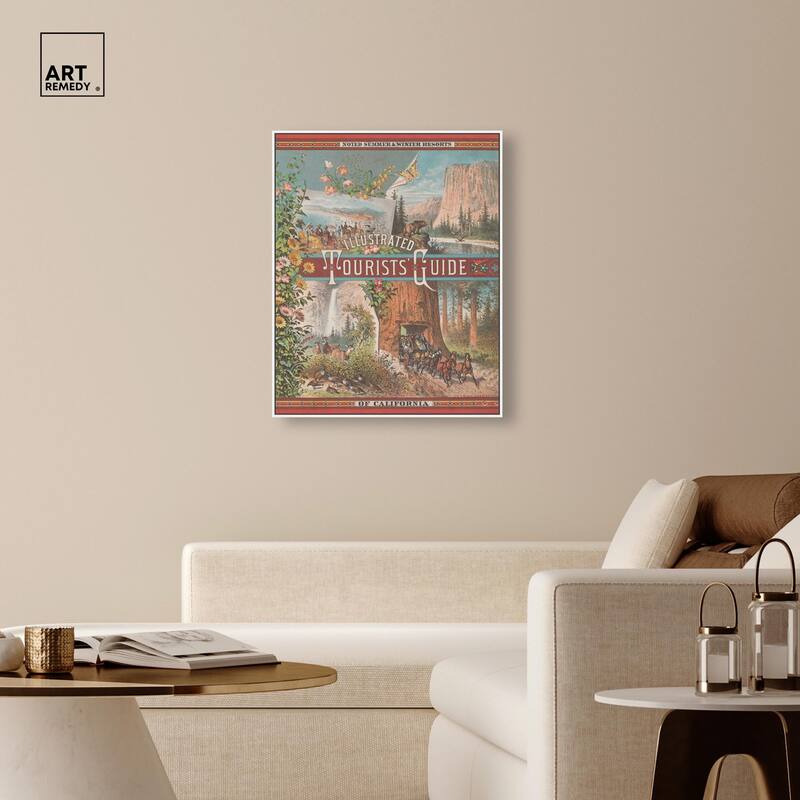 Tourists' Guide to California Canvas by Art Remedy