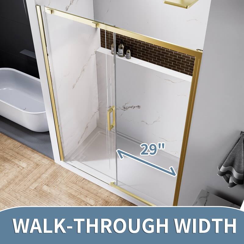 Modland 56-60''x 74'' Sliding Shower Door - 56''-60''x 74''