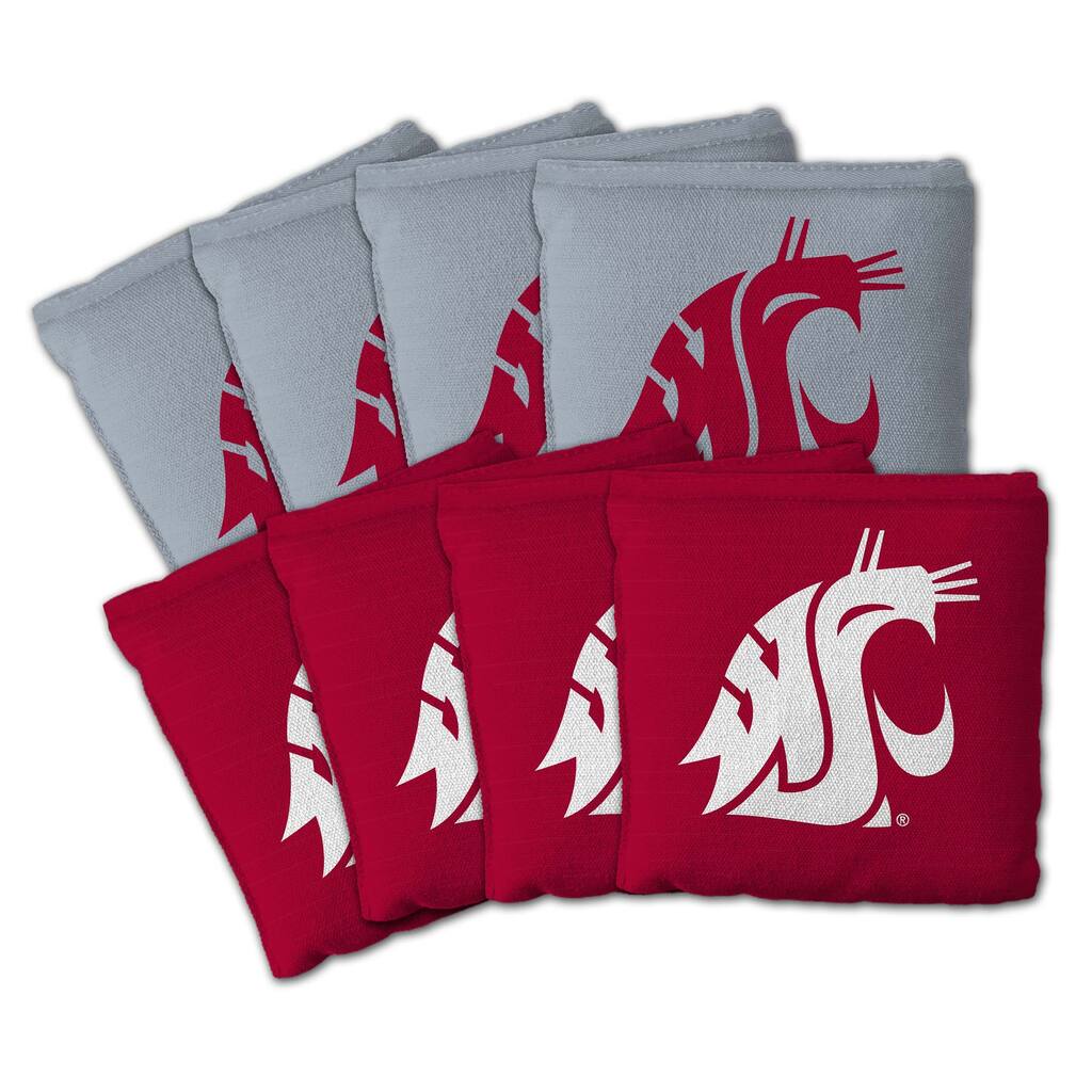 Washington State Cougars NCAA Dual Sided Pro Stop & Slide Cornhole Bags
