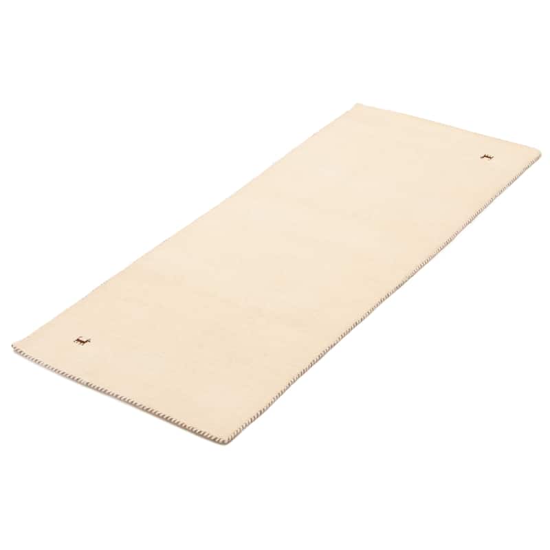 Kashkuli Gabbeh Cream Rug 2'6" x 6'4" - 2'6 x 6'4