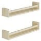 preview thumbnail 4 of 5, Wallniture Madrid Kids Shelves for Wall Decor, Nursery Storage 24", Natural, Set of 2