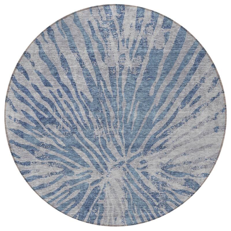 HomeRoots Abstract Transitional Rectangle Outdoor Rug
