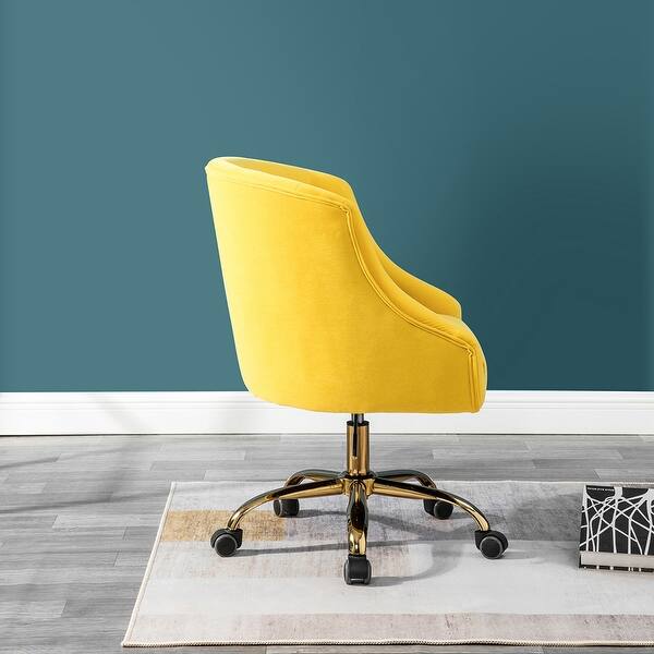 Shop Lydia Button Tufted Velvet Task Chair On Sale Overstock 29126365
