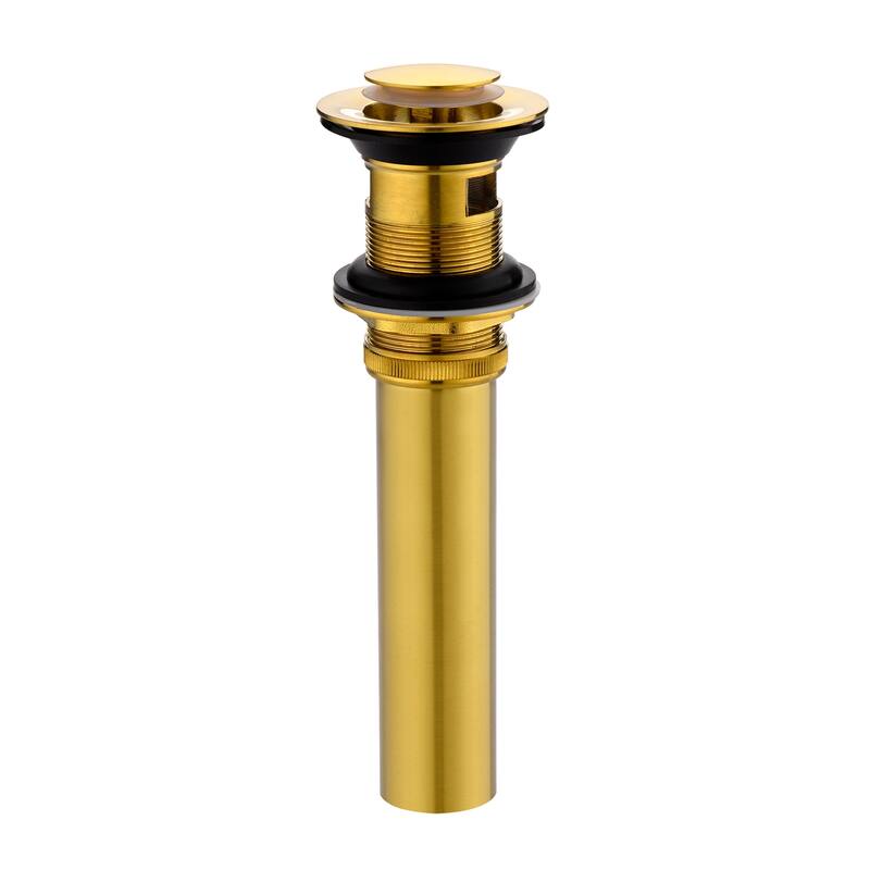 Luxier DS04-T Bathroom Sink Push Pop-Up Drain Stopper with Overflow