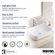 preview thumbnail 5 of 4, Karran Valera 20" Vitreous China Vessel Bathroom Sink in White