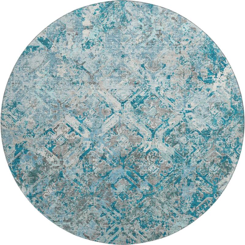 Premium Washable Super Soft Trellis Distressed Mayfield Rug