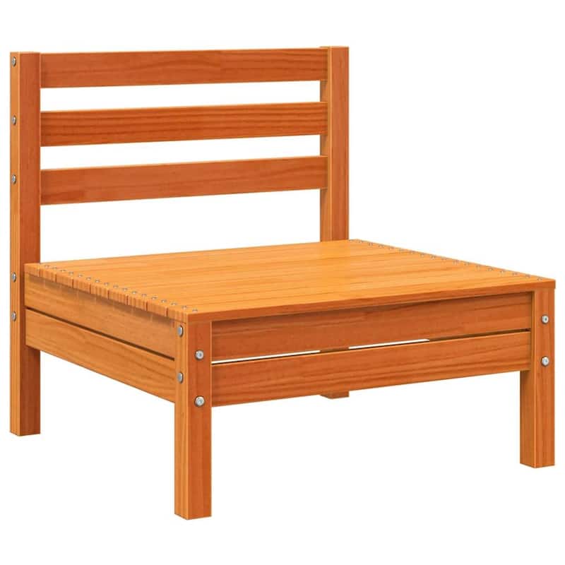 vidaXL Patio Furniture Outdoor Seating Garden Backyard Balcony Solid Wood Pine - 25.0 x 75.0 x 24.6 in. (W x L x H)