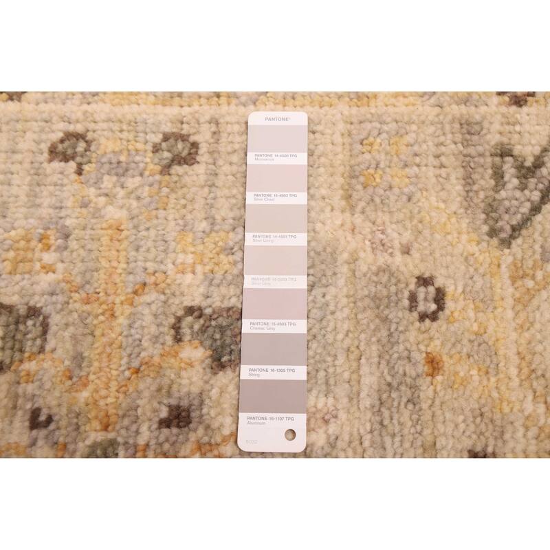 ECARPETGALLERY Hand-knotted Jules Serapi Light Grey Wool Rug - 7'11 x 9'11