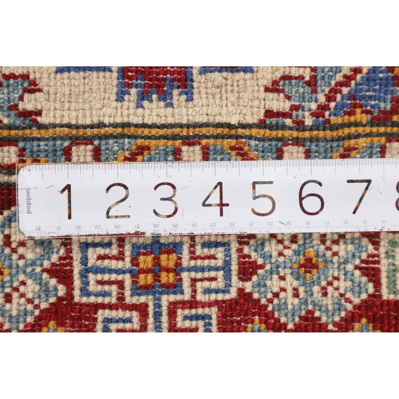 Kazak Oriental Accent Rug Handmade Bedroom / Foyer Wool Carpet - 2'9" x 3'11"