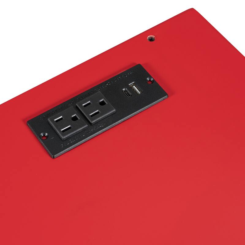 Full Size Gamer Loft Bed with Adjustable Desk, RGB Light Strip and Charging Station by Harper&Bright Designs