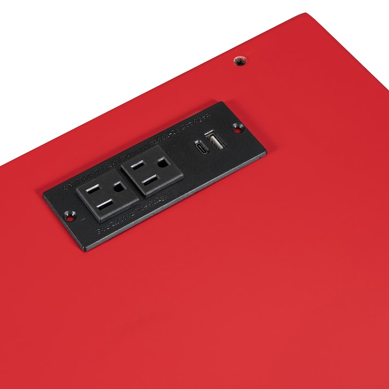 Full Size Wood Loft Bed with Adjustable Desk, Drawers, Storage Shelves, Hanging Rod and RGB LED Lights