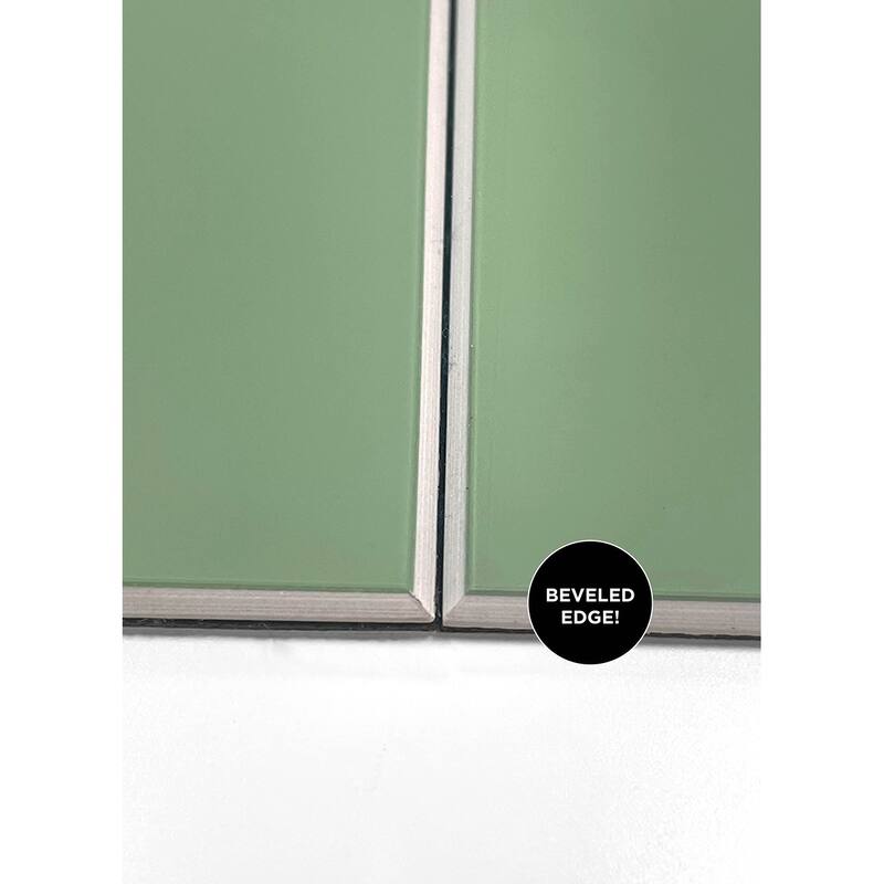 Subway Green Peel & Stick Luxury Wall Tiles